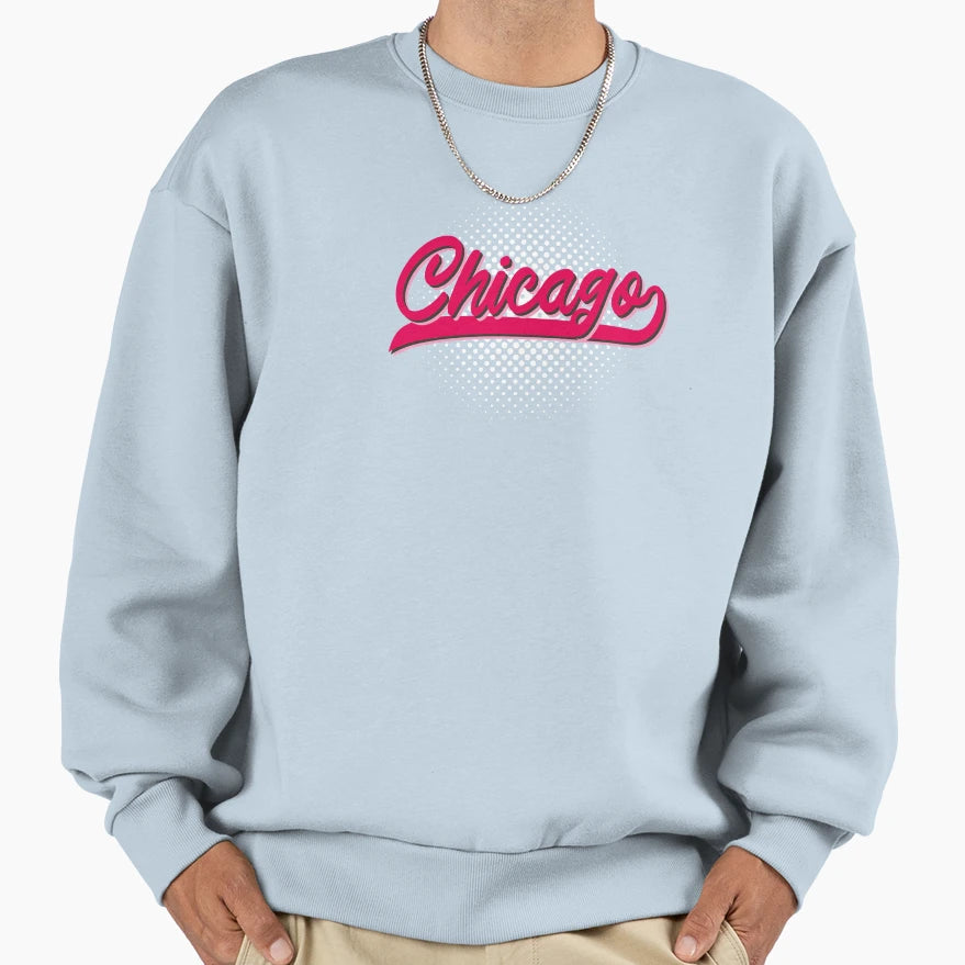 Chicago Illinois Underscore Sweatshirt - Graphic Print Unisex - T-Shirt, Sweatshirt, Hoodie