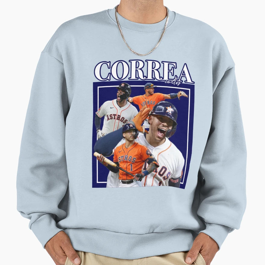 Carlos Correa Sweatshirt - Unique Graphic Men Women - T-Shirt, Sweatshirt, Hoodie