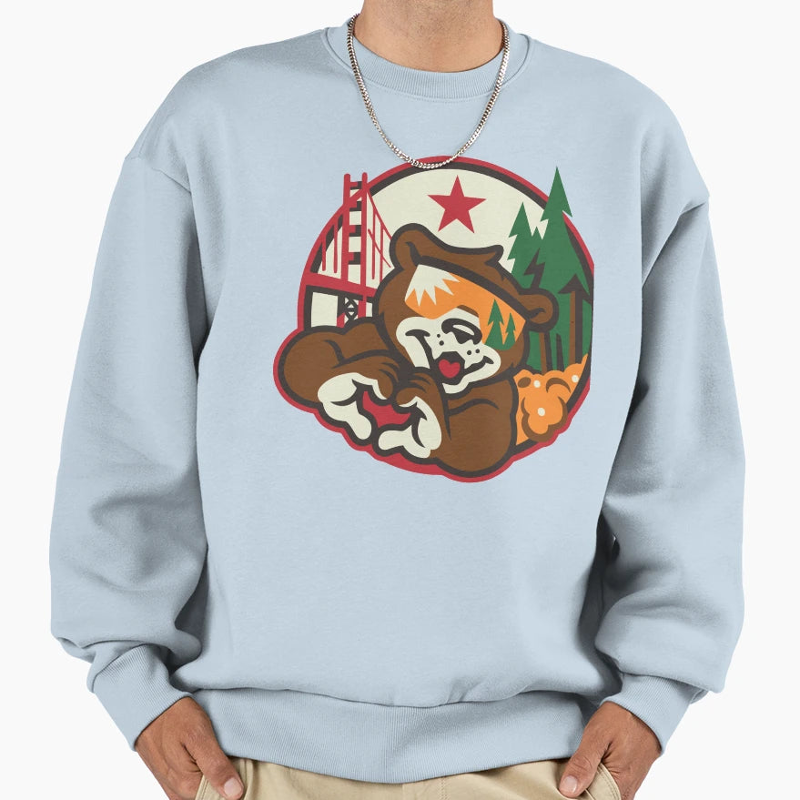 California Dreaming And Loving Bear Sweatshirt - Custom Art Print Unisex - T-Shirt, Sweatshirt, Hoodie