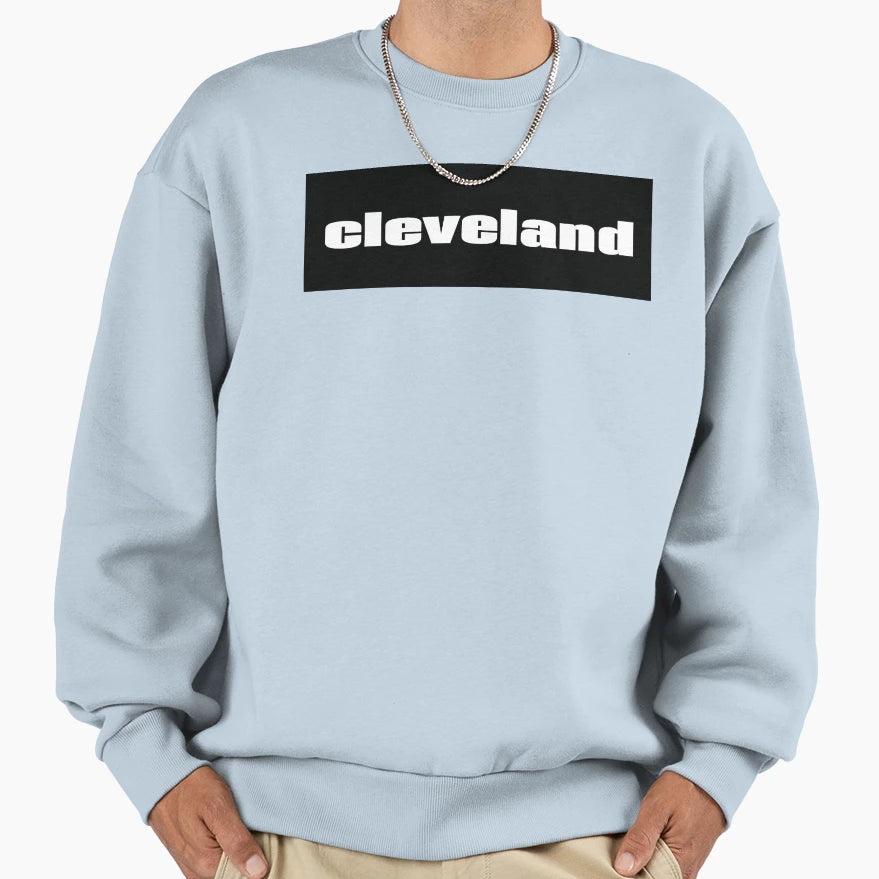 Cleveland Black Sweatshirt - Fun Novelty Design for Adults - T-Shirt, Sweatshirt, Hoodie
