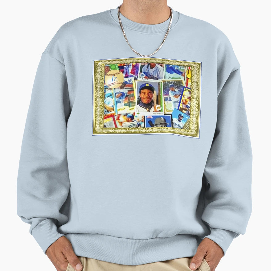 Ken Griffey Jr Collage Baseball Sweatshirt - Trendy Graphic for Adults - T-Shirt, Sweatshirt, Hoodie