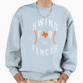 Houston Baseball Swing Fences Sweatshirt - Casual Everyday Wear Unisex - T-Shirt, Sweatshirt, Hoodie