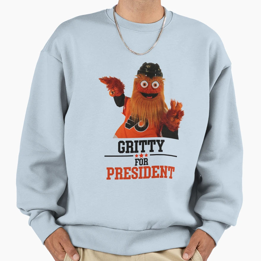 Gritty President Sweatshirt - Aesthetic Graphic Unisex - T-Shirt, Sweatshirt, Hoodie