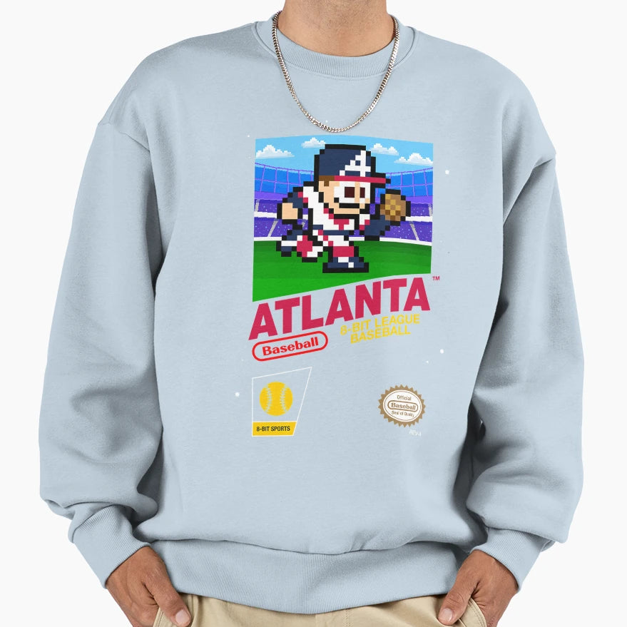 Atlanta 8 Bit Videogame Cart Sweatshirt - Graphic Print Unisex - T-Shirt, Sweatshirt, Hoodie