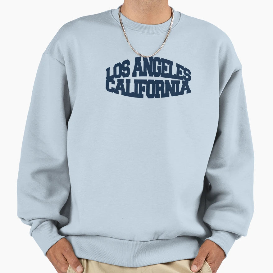 Los Angeles California Navy Sweatshirt - Streetwear Style Men Women - T-Shirt, Sweatshirt, Hoodie