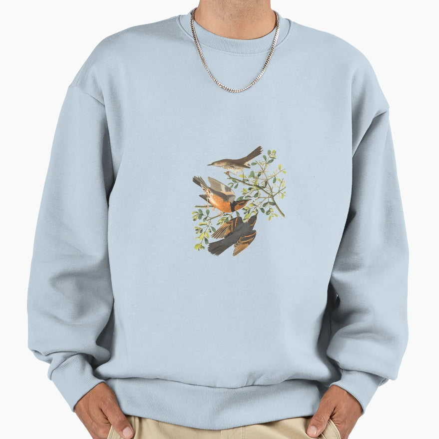 Bird Sweatshirt - Graphic Print Unisex - T-Shirt, Sweatshirt, Hoodie