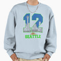 Seattle Football 12 Fans Seattle Sweatshirt - Aesthetic Graphic for Adults - T-Shirt, Sweatshirt, Hoodie
