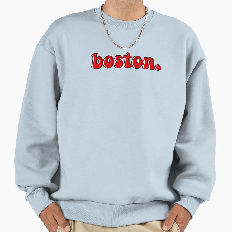 Boston Massachusetts Sweatshirt - Unique Graphic Unisex - T-Shirt, Sweatshirt, Hoodie