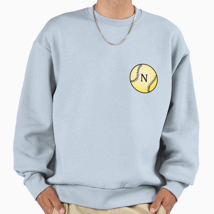 Softball Ball N Sweatshirt - Trendy Graphic Men Women - T-Shirt, Sweatshirt, Hoodie