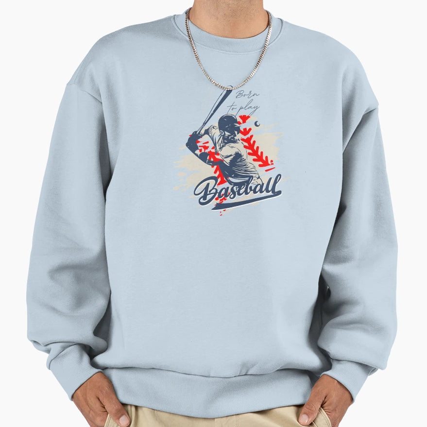 Baseball Sweatshirt - Aesthetic Graphic for Adults - T-Shirt, Sweatshirt, Hoodie
