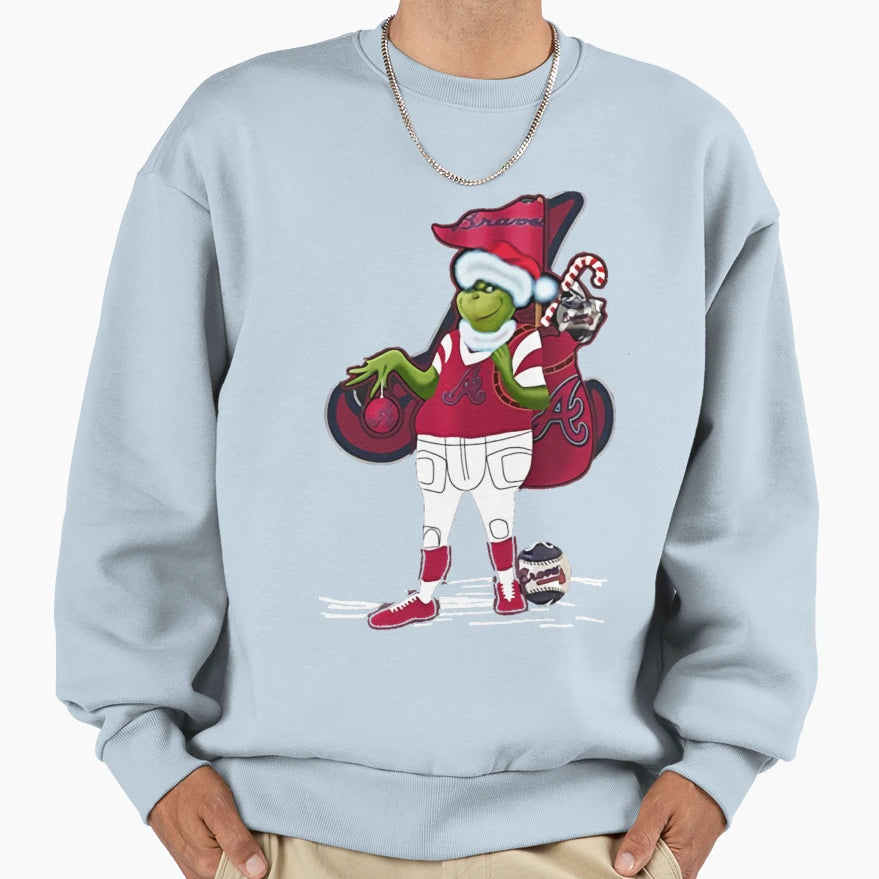 Festive Funny Baseball Grump Sweatshirt - Custom Art Print for Adults - T-Shirt, Sweatshirt, Hoodie