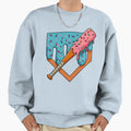 Sprinkle Slam Donut Baseball Mashup Sweatshirt - Graphic Print for Adults - T-Shirt, Sweatshirt, Hoodie