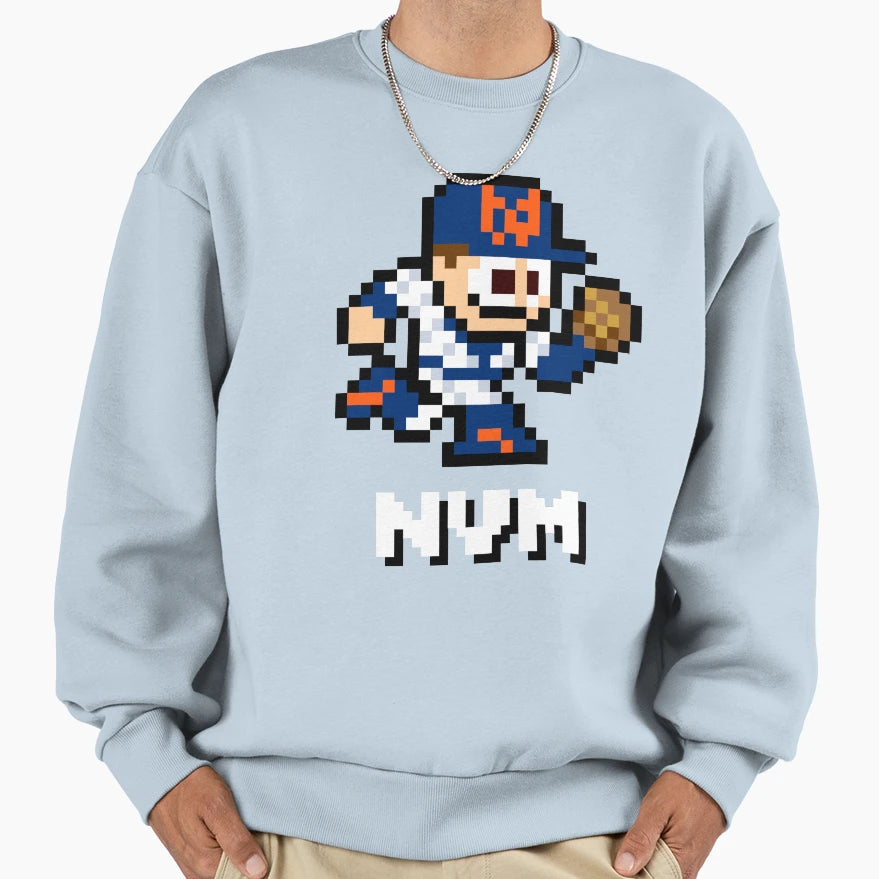 New York 8 Bit Player Initials Sweatshirt - Graphic Print Men Women - T-Shirt, Sweatshirt, Hoodie