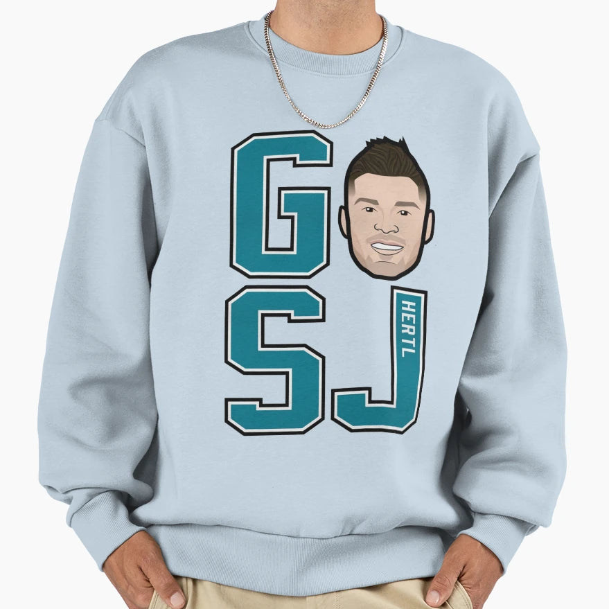 Tomas Hertl Go Sj Sweatshirt - Trendy Graphic Men Women - T-Shirt, Sweatshirt, Hoodie