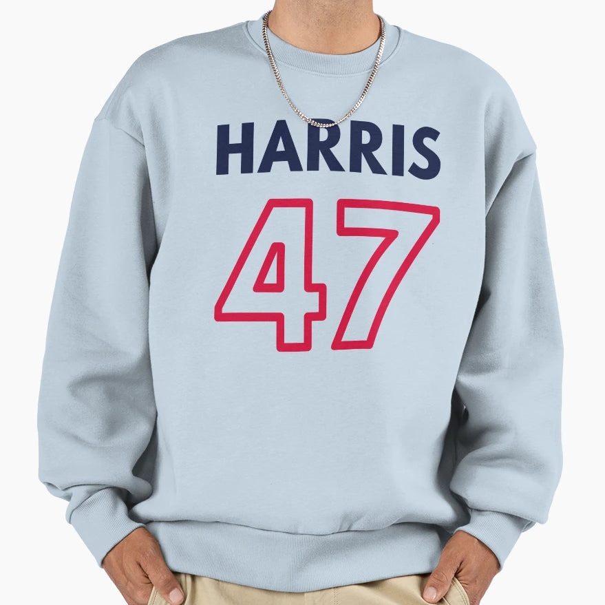 Harris 47 Iv Kamala Harris President Sweatshirt - Unique Graphic for Adults - T-Shirt, Sweatshirt, Hoodie