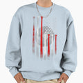 American Flag Baseball Flag Sweatshirt - Novelty Apparel Men Women - T-Shirt, Sweatshirt, Hoodie
