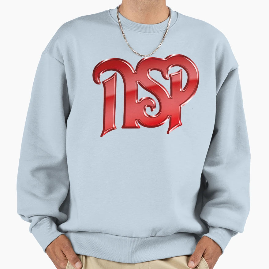 Nsp Rush Red Bevel Sweatshirt - Aesthetic Graphic for Adults - T-Shirt, Sweatshirt, Hoodie