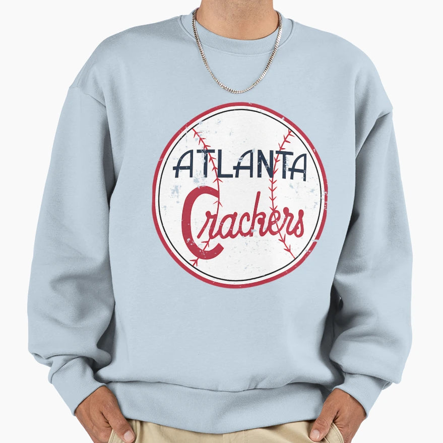 Atlanta Crackers Defunct Baseball Sweatshirt - Fun Novelty Design Unisex - T-Shirt, Sweatshirt, Hoodie