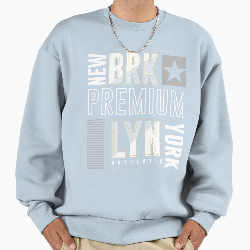 Brooklyn New York Ancient City Sweatshirt - Aesthetic Graphic for Adults - T-Shirt, Sweatshirt, Hoodie