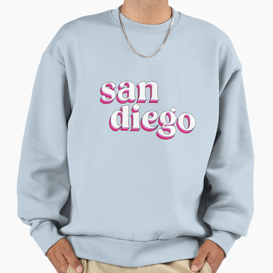 San Diego Sweatshirt - Trendy Graphic for Adults - T-Shirt, Sweatshirt, Hoodie
