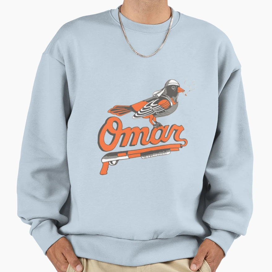 Omar Wire Baltimore Oriole Sweatshirt - Aesthetic Graphic Men Women - T-Shirt, Sweatshirt, Hoodie