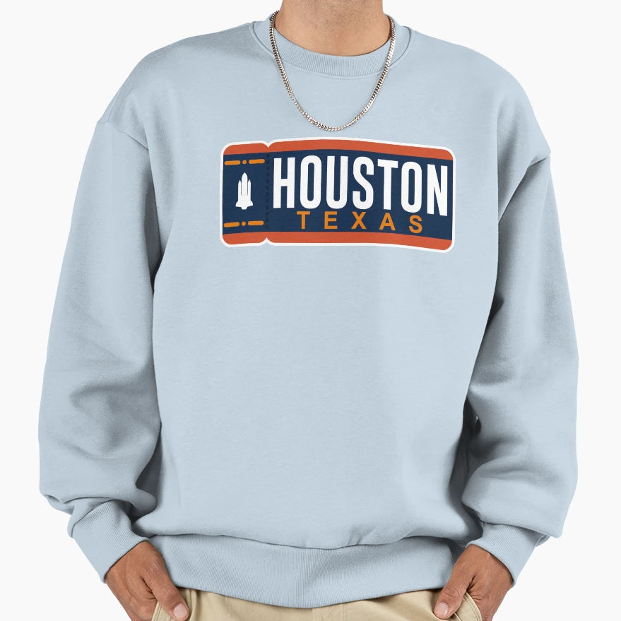 Houston Ticket Sweatshirt - Novelty Apparel Men Women - T-Shirt, Sweatshirt, Hoodie