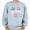 San Diego Fourth July Sweatshirt - Fun Novelty Design for Adults - T-Shirt, Sweatshirt, Hoodie