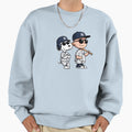 Snoopy Cartoon Dog Baseball Sweatshirt - Streetwear Style for Adults - T-Shirt, Sweatshirt, Hoodie