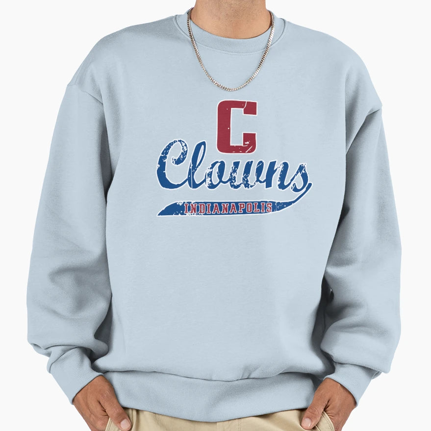 Indianapolis Clowns Defunct Team Sweatshirt - Graphic Print Unisex - T-Shirt, Sweatshirt, Hoodie