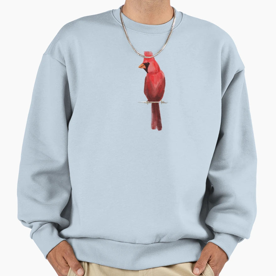 Northern Cardinal Sweatshirt - Custom Art Print Men Women - T-Shirt, Sweatshirt, Hoodie