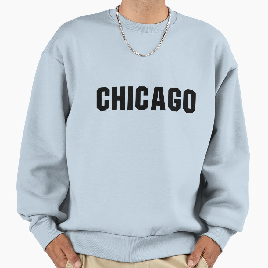 Chicago Sweatshirt - Aesthetic Graphic Men Women - T-Shirt, Sweatshirt, Hoodie