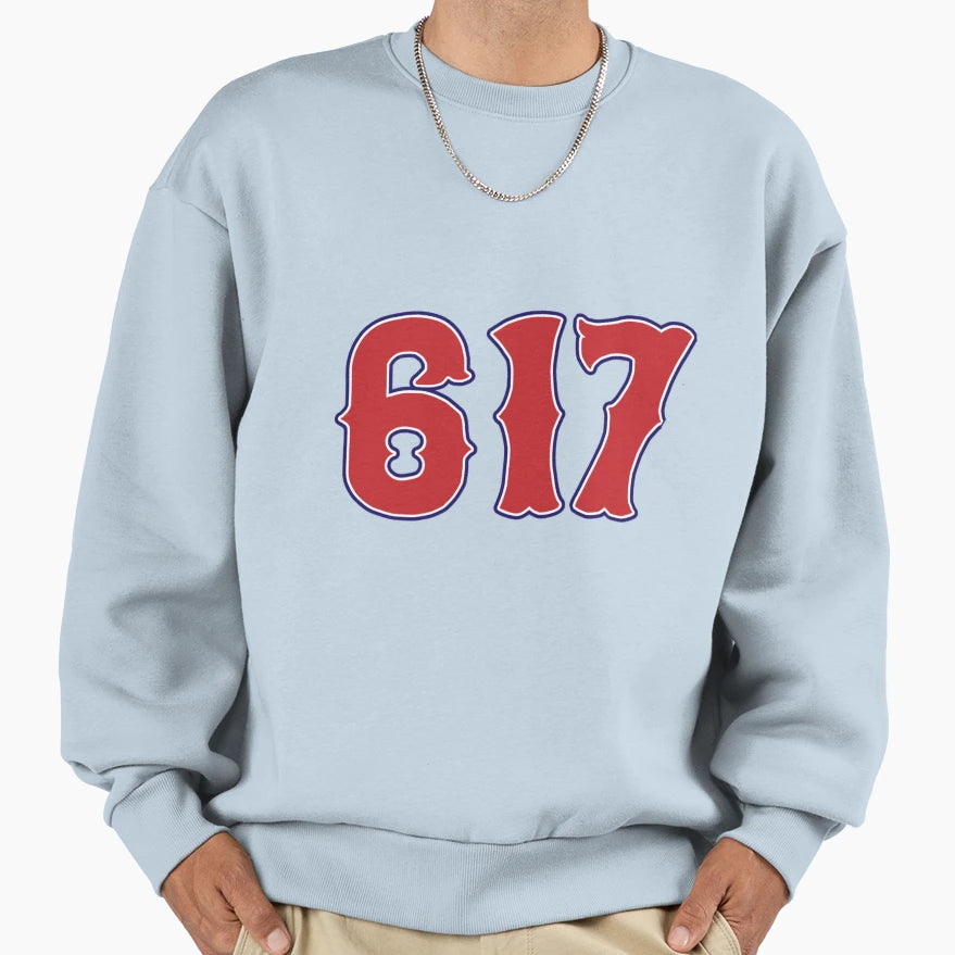 617 Boston Strong Sweatshirt - Custom Art Print Unisex - T-Shirt, Sweatshirt, Hoodie