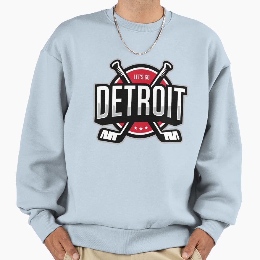 Detroit Emblem Sweatshirt - Unique Graphic Unisex - T-Shirt, Sweatshirt, Hoodie