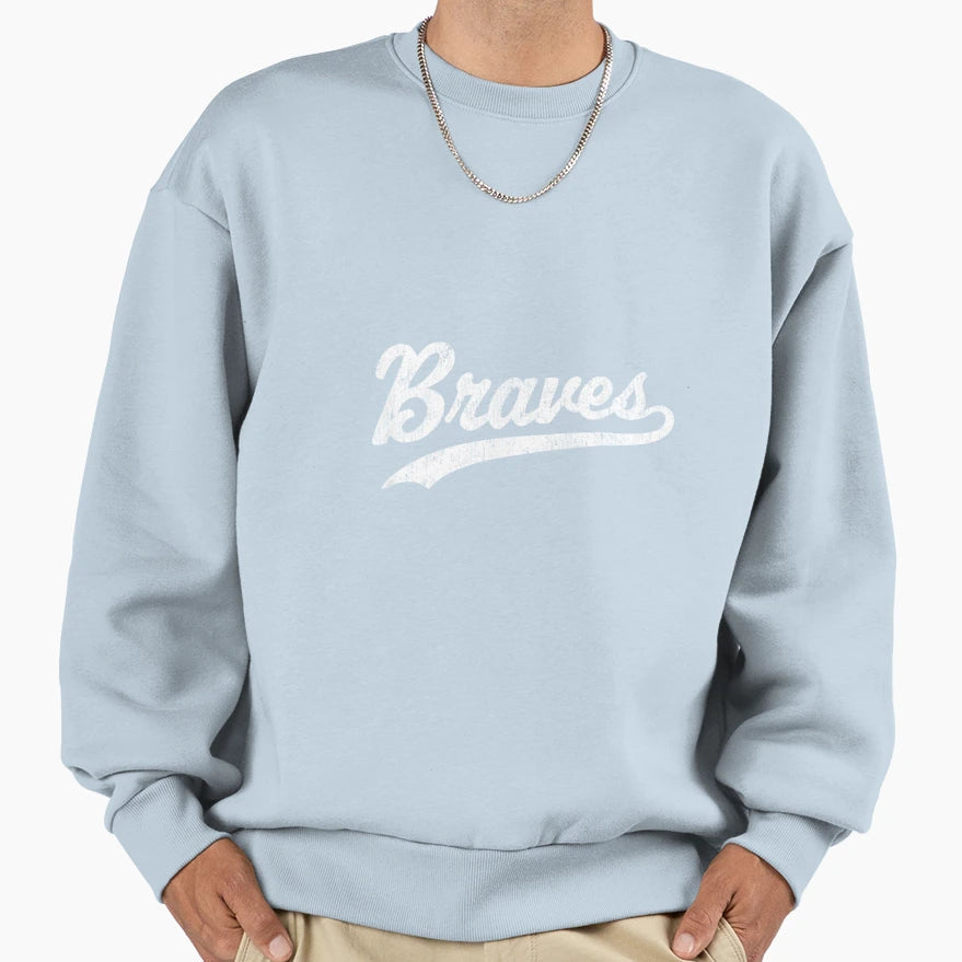 Braves Mascot Vintageports Name Sweatshirt - Streetwear Style Men Women - T-Shirt, Sweatshirt, Hoodie
