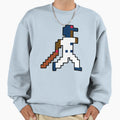 Minnesota Pixel Baseball Player Sweatshirt - Fun Novelty Design Unisex - T-Shirt, Sweatshirt, Hoodie