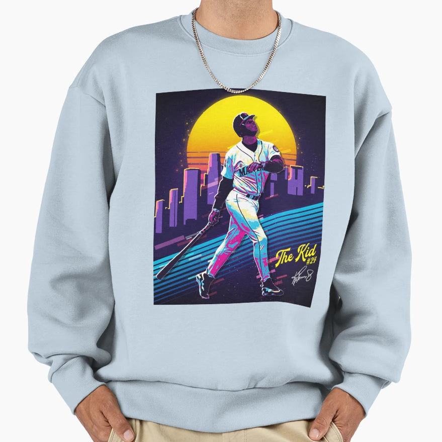 Ken Griffey Jr Baseball 80S 90S Sweatshirt - Minimalist Print for Adults - T-Shirt, Sweatshirt, Hoodie