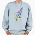 Flowery Letter J Sweatshirt - Minimalist Print for Adults - T-Shirt, Sweatshirt, Hoodie