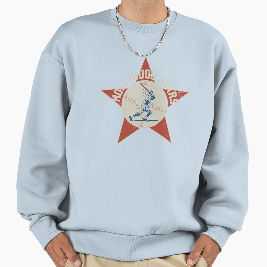 Hollywood Stars Baseball Team Defunct Sweatshirt - Graphic Print Men Women - T-Shirt, Sweatshirt, Hoodie