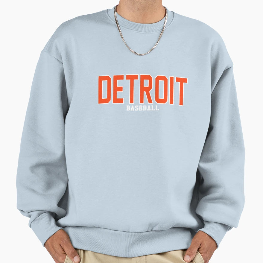 Detroit Baseball Sweatshirt - Casual Everyday Wear for Adults - T-Shirt, Sweatshirt, Hoodie
