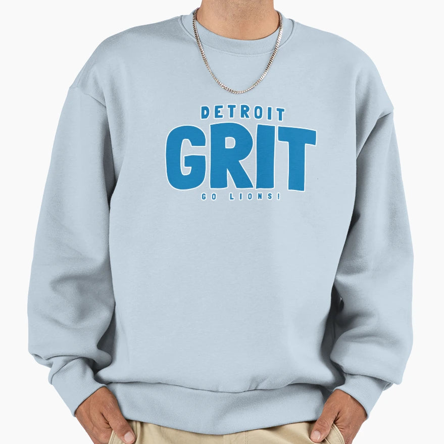 Detroit Lions Grit Sweatshirt - Custom Art Print for Adults - T-Shirt, Sweatshirt, Hoodie