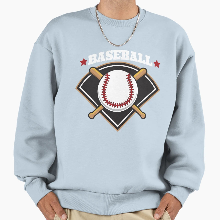 Baseball Sweatshirt - Fun Novelty Design for Adults - T-Shirt, Sweatshirt, Hoodie