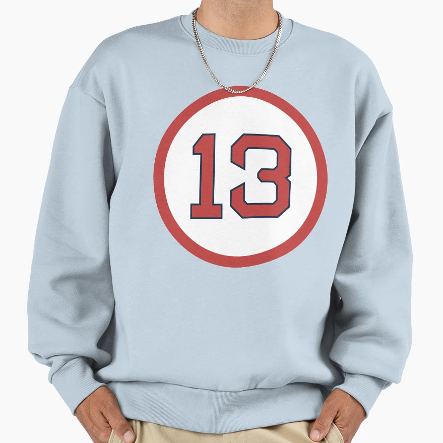 John Valentin 13 Jersey Number Sweatshirt - Novelty Apparel for Adults - T-Shirt, Sweatshirt, Hoodie