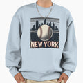 New York Baseball Cityscape Sweatshirt - Minimalist Print for Adults - T-Shirt, Sweatshirt, Hoodie