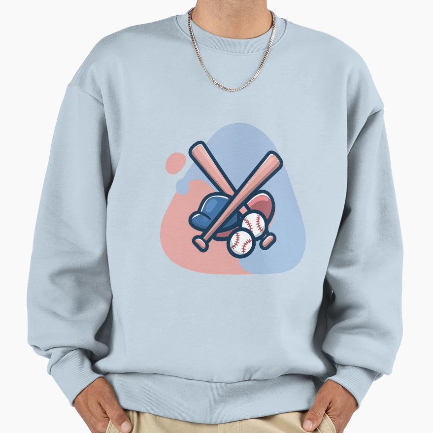 Baseball Game Office League Sweatshirt - Fun Novelty Design Men Women - T-Shirt, Sweatshirt, Hoodie