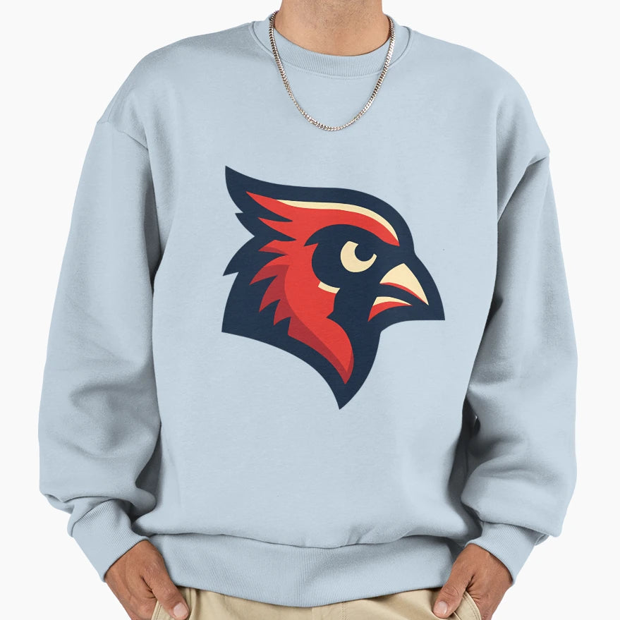 Cardinal Mascot Baseball Sweatshirt - Graphic Print for Adults - T-Shirt, Sweatshirt, Hoodie