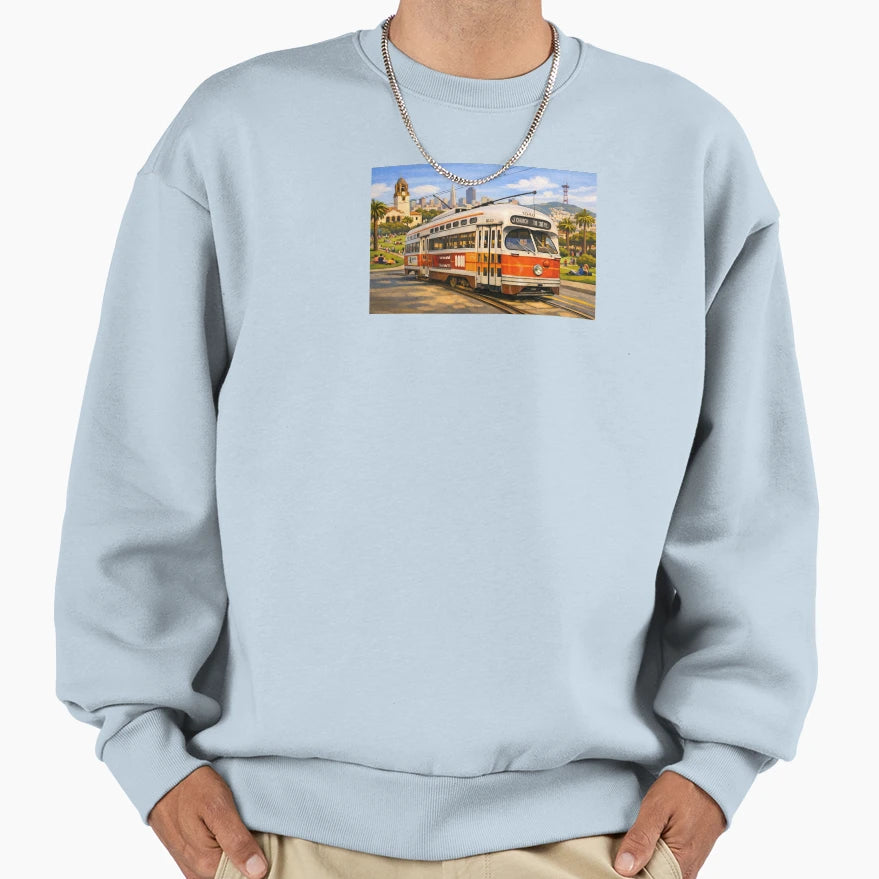 Dolores Park San Francisco Sf Muni Sweatshirt - Novelty Apparel for Adults - T-Shirt, Sweatshirt, Hoodie