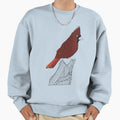 Red Cardinal Illustration Sweatshirt - Streetwear Style Men Women - T-Shirt, Sweatshirt, Hoodie