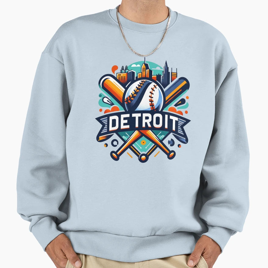Detroit Field Champion Vibrant Sweatshirt - Aesthetic Graphic for Adults - T-Shirt, Sweatshirt, Hoodie