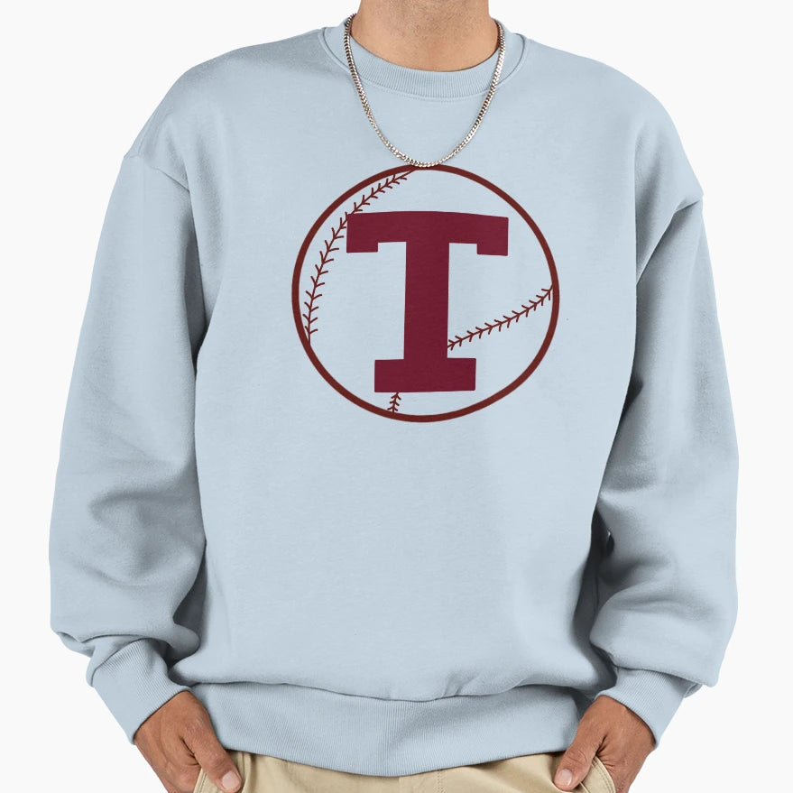 T Baseball Sweatshirt - Custom Art Print for Adults - T-Shirt, Sweatshirt, Hoodie