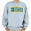 Seattle Ticket Throwback 2 Sweatshirt - Minimalist Print Men Women - T-Shirt, Sweatshirt, Hoodie